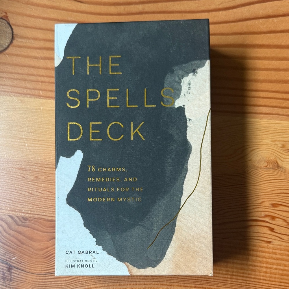 Anthropologie Enchantment Deck with Gold and White